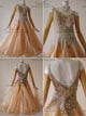 Yellow beautiful waltz performance gowns juvenile Standard competition gowns company BD-SG3755