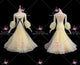 Yellow newest prom performance gowns prom Smooth performance costumes crystal BD-SG4428