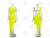 Yellow Sequin Latin Dance Dress Paso Doble Dancing Clothing LD-SG1995