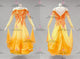 Yellow long waltz dance gowns harmony Smooth performance dresses beads BD-SG4274